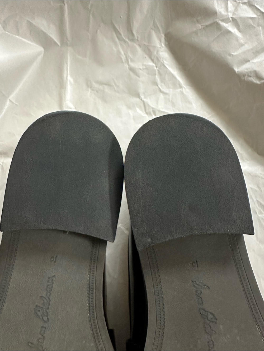 EUC Sam Edelman Black Patent Christy Loafers with Two-Tone Chain Detail Size 10M - Picture 6 of 15